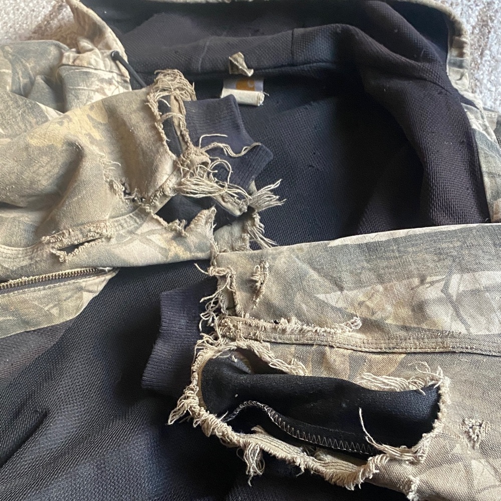 R A R E Carhartt Camo Hooded Zip Jacket - Picture 7 of 9